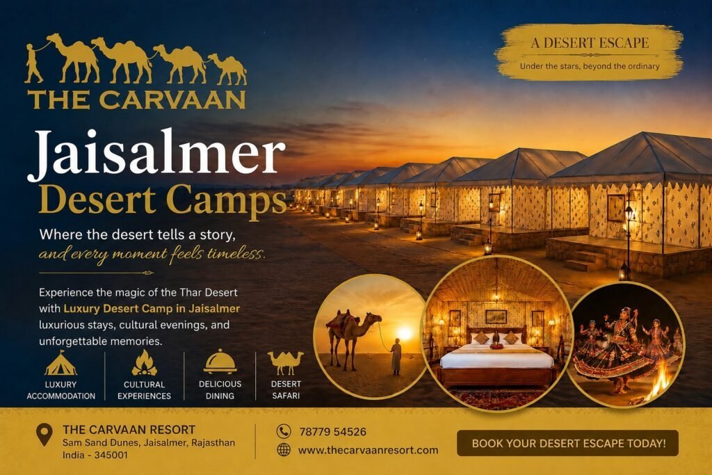 Jaisalmer desert camps -Desert Popular Resort